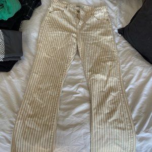 High Rise Ankle Flare Jeans